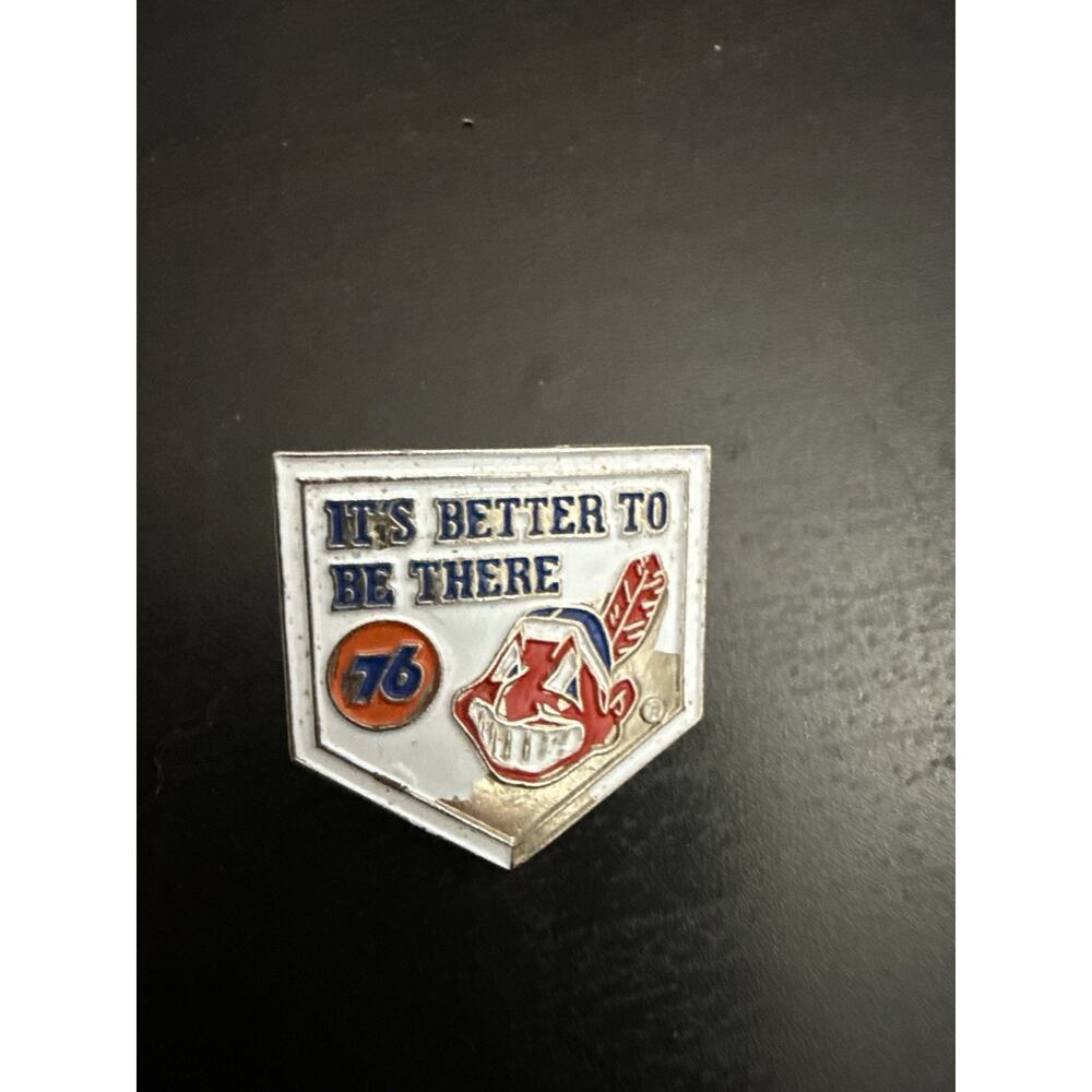 1970s 76 Gas Station Cleveland Indians Pin